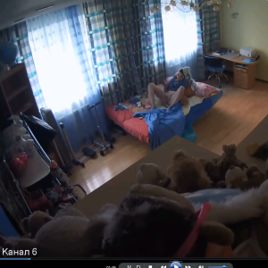 0020-IP camera footage of a young woman masturbating to orgasm