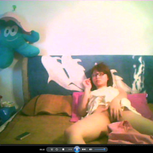 0099- RATCAM Unauthorized access to a Chinese girl's webcam reveals her masturbating.